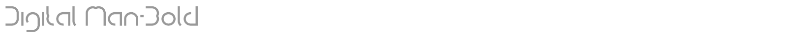 Digital Man font preview